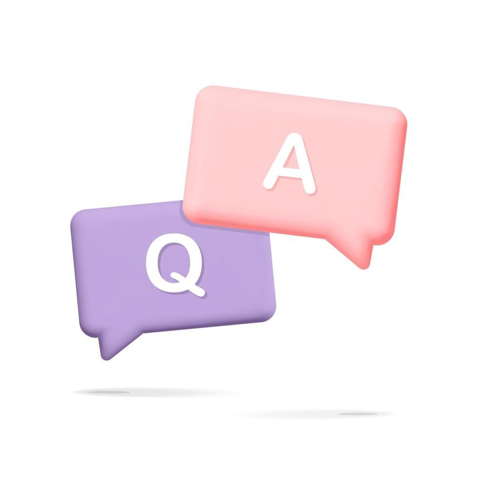 Illustration of a question and answer