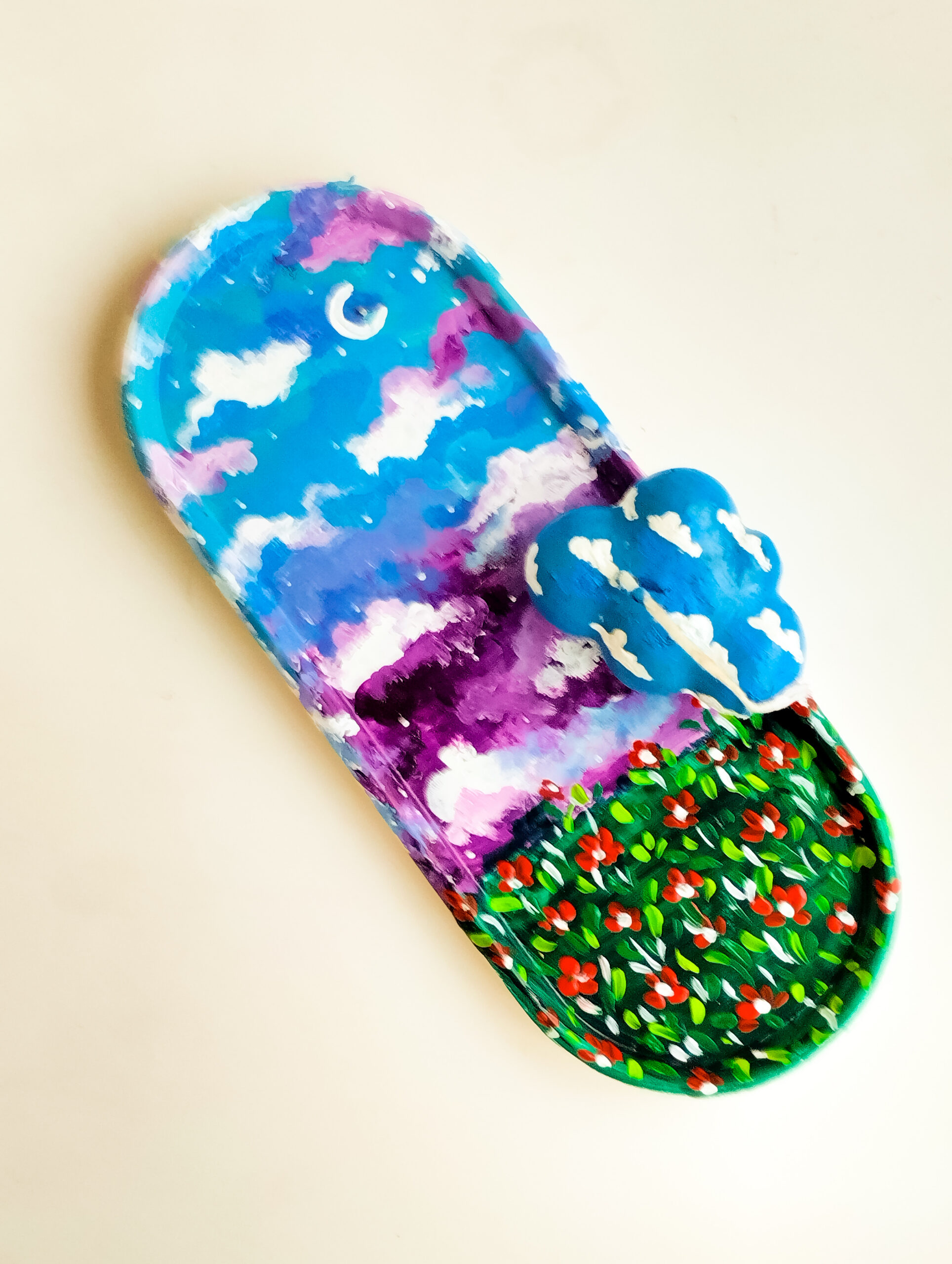 Landscape - Handpainted Concrete Tray